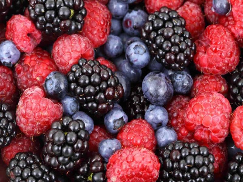 Red, White and Blue Raspberries