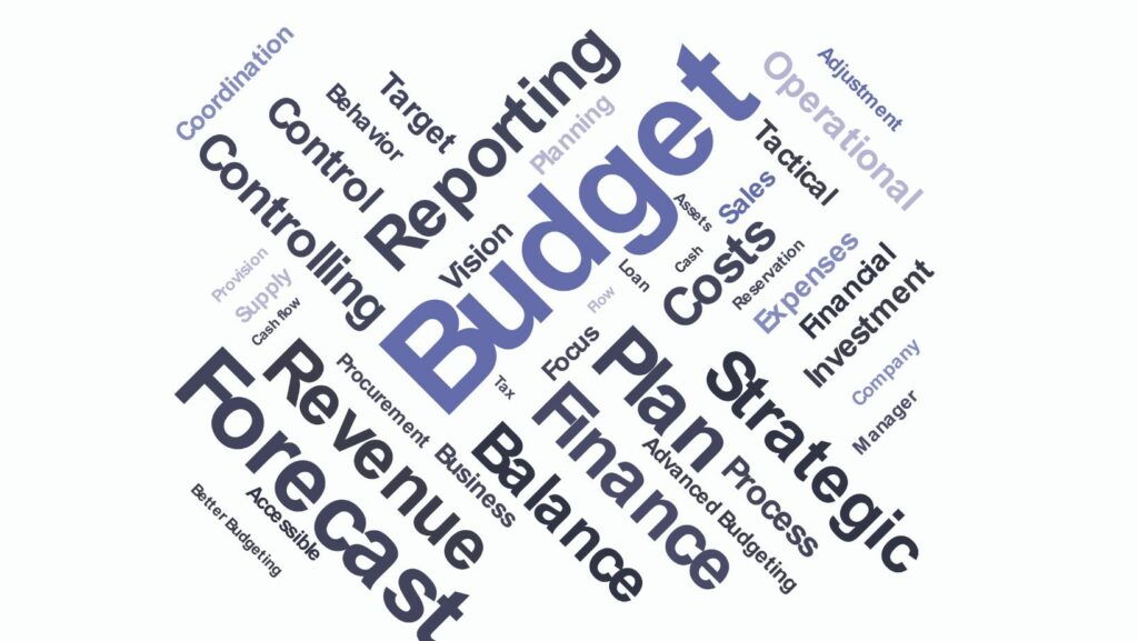 budget compare actual results to budgeted results.