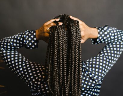 knotless braids with beads at the end