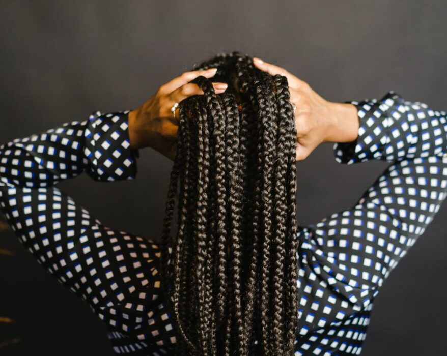 knotless braids with beads at the end