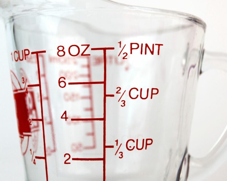 how many 1/4 cups equal 2/3 cups